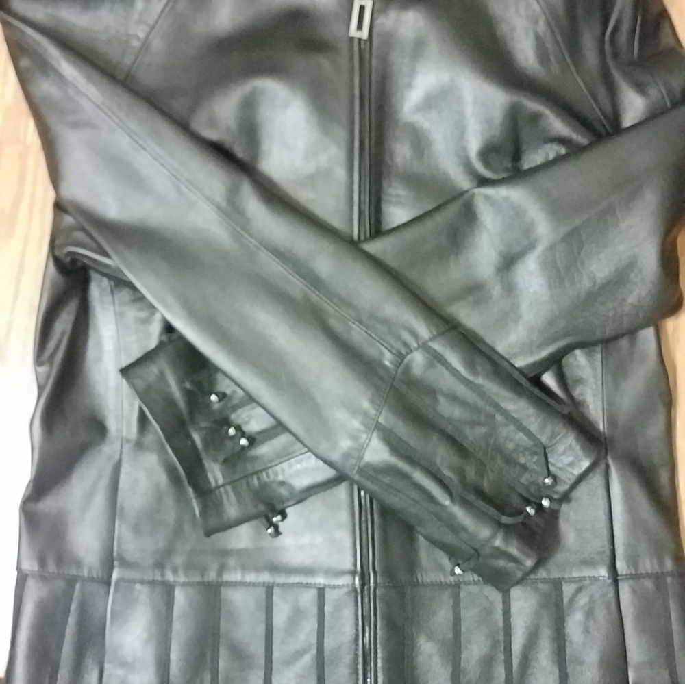 Leather Coat by Marie Gray